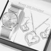 Couple's Leisure Style Alloy Watch With Round Dial
