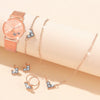 Couple's Leisure Style Alloy Watch With Round Dial