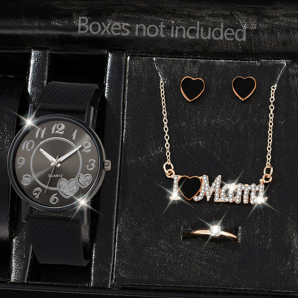 Couple's Leisure Style Alloy Watch With Round Dial