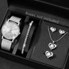 Couple's Leisure Style Alloy Watch With Round Dial