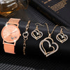 Couple's Leisure Style Alloy Watch With Round Dial
