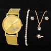 Couple's Leisure Style Alloy Watch With Round Dial