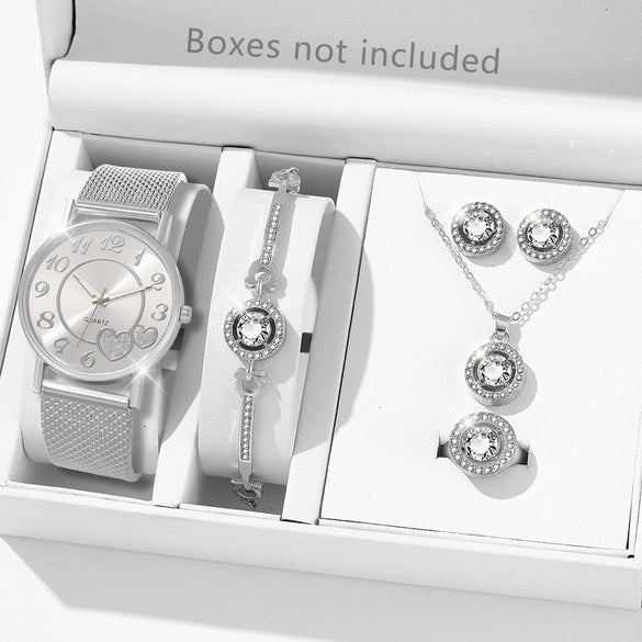 Couple's Leisure Style Alloy Watch With Round Dial