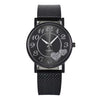 Couple's Leisure Style Alloy Watch With Round Dial