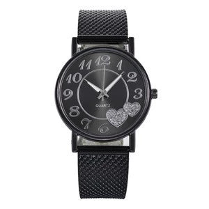 Couple's Leisure Style Alloy Watch With Round Dial