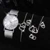 Couple's Leisure Style Alloy Watch With Round Dial