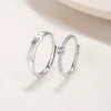 Couples Pair Ring S925 Silver Diamond Geometric Style