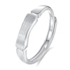 Couples Pair Ring S925 Silver Diamond Geometric Style