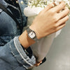 Couple's Square Alloy Watch Retro Style Simple Temperament