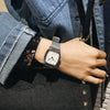 Couple's Square Alloy Watch Retro Style Simple Temperament