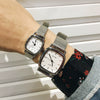 Couple's Square Alloy Watch Retro Style Simple Temperament