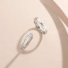 Couple's 925 Sterling Silver Geometric Eternal Love Ring Light Luxury High Fashion Versatile Adjustable