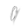 Couple's 925 Sterling Silver Geometric Eternal Love Ring Light Luxury High Fashion Versatile Adjustable