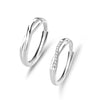 Couple's 925 Sterling Silver Geometric Eternal Love Ring Light Luxury High Fashion Versatile Adjustable