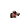 Couple's Titanium Steel Inlaid Zircon Animals Zodiac Ear Nails