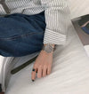 Couple's Watch Alloy Case Imitation Leather Strap Stainless Steel Clasp Round Dial Leisure Style