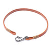 Cowhide Bracelet Handcut Woven Leather Rope Bracelet Metal Hook Alloy Electroplated Ancient Silver Leather Bracelet