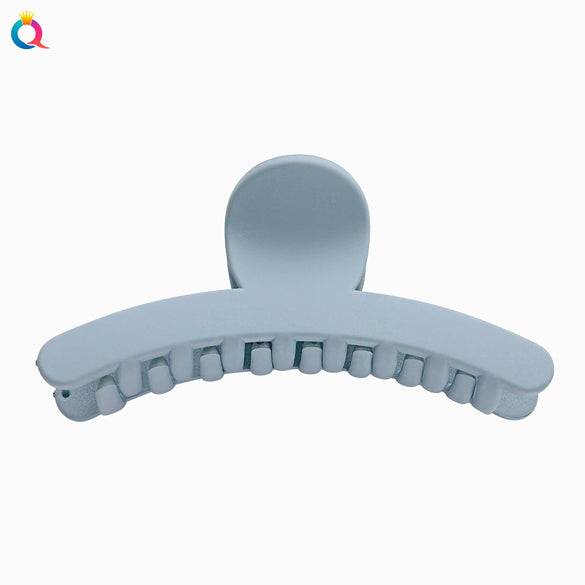 Cream Color Resin And Plastic Shark Hair Clip For Women Handmade Solid Color Geometric Hair Accessory Wholesale