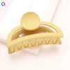 Cream Color Resin And Plastic Shark Hair Clip For Women Handmade Solid Color Geometric Hair Accessory Wholesale