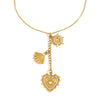 Creative All Match Personality Tassel Love Pendant Necklace For Women Stainless Steel And Titanium Steel Geometric And Heart Shaped 18K Gold Plated Electroplated