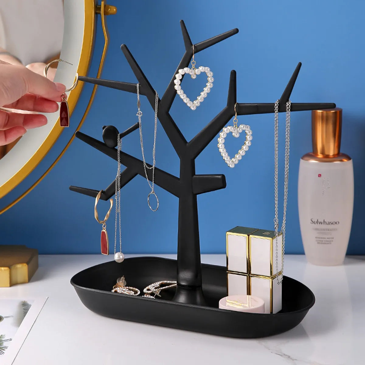 Ring Storage Rack Creative Branch Jewelry Storage Rack Earrings Ring Storage Rack Neckla ...