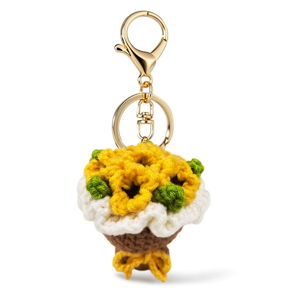 Creative Cartoon Animal Print Skin Keychain Cute Little Bear And Pig Bag Pendant Car Pendant Finished Doll