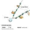 Creative Ceramic Pendant Lanyard Necklace With Animal And Zodiac Patterns For Women Summer Fresh Titanium Steel Clavicle Chain