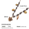 Creative Ceramic Pendant Lanyard Necklace With Animal And Zodiac Patterns For Women Summer Fresh Titanium Steel Clavicle Chain