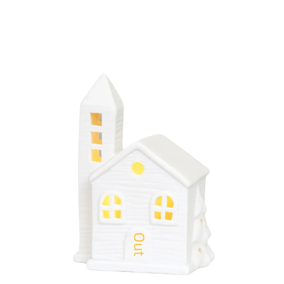 Creative Craft Ceramic LED Small House Night Light Headlamp Decoration Decoration Factory Direct Export  Wholesale