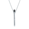 Creative Crown Microphone Pendant Necklace With Rhinestone And Copper O Chain Personality Jewelry For Women