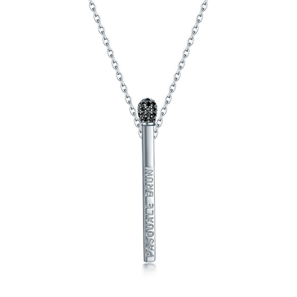Creative Crown Microphone Pendant Necklace With Rhinestone And Copper O Chain Personality Jewelry For Women