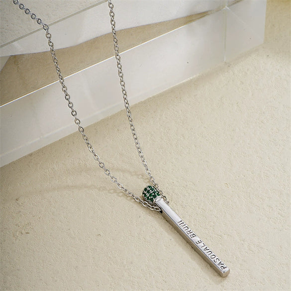 Creative Crown Microphone Pendant Necklace With Rhinestone And Copper O Chain Personality Jewelry For Women