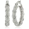 Creative Geometric Hollow Metal Clip On Earrings With Color Separation Electroplated Finish For Women Statement Ear Jewelry