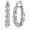 Creative Geometric Hollow Metal Clip On Earrings With Color Separation Electroplated Finish For Women Statement Ear Jewelry