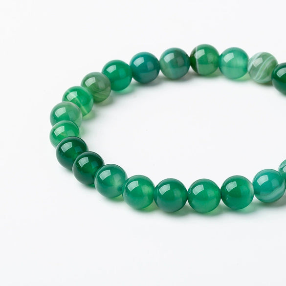 Creative Green Agate And Amethyst Beaded Bracelet For Unisex Wholesale Boutique Cartoon Style