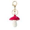 Creative Hand Knitted Mushroom Keychain Cute Copper Bag Pendant Anniversary Commemorative Gift