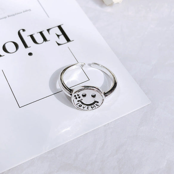 Creative Heart Of Thorns Love Opening Fugu Ring Jewelry Alloy Material Electroplating Processing Heart Shaped And Star Patterned For Women
