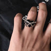 Creative Heart Of Thorns Love Opening Fugu Ring Jewelry Alloy Material Electroplating Processing Heart Shaped And Star Patterned For Women