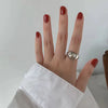 Creative Heart Of Thorns Love Opening Fugu Ring Jewelry Alloy Material Electroplating Processing Heart Shaped And Star Patterned For Women