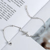 Creative Heartbeat Lightning Broken Line Geometric Bracelet In S925 Sterling Silver Electroplated Women's Jewelry