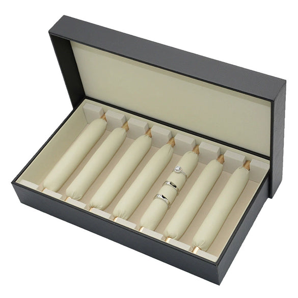 Creative Irregular Pu Leather Jewelry Display Tray Movable Ring Storage Display Plate With Metal And Density Board