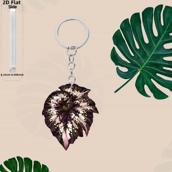 Creative Leaf Acrylic Keychain