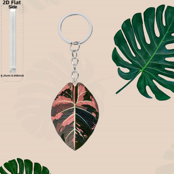 Creative Leaf Acrylic Keychain