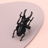 Creative Metal Beetle Geometric Tail Unisex Ring With Electroplating