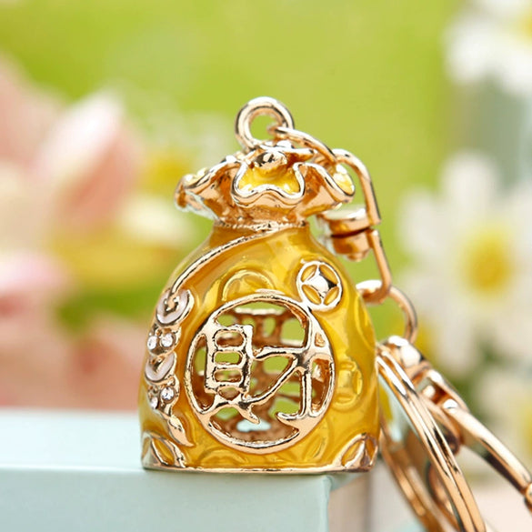Creative Metal Rhinestone Camera Car Keychain For Women's Bag Pendant