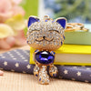 Creative Metal Rhinestone Camera Car Keychain For Women's Bag Pendant