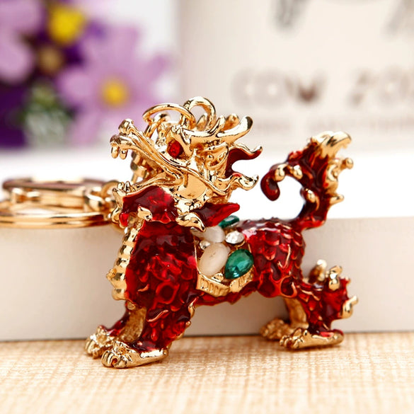 Creative Metal Rhinestone Camera Car Keychain For Women's Bag Pendant