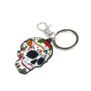 Creative Metal Skull Keychain With Pendant Ring Unisex Halloween Style Diy Accessory