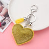 Creative Sequins Heart Pendant Tassel Key Chain Wholesale Gooddiy
