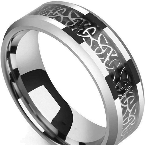 Creative Silver Patch Ring In Stainless Steel For Sale
